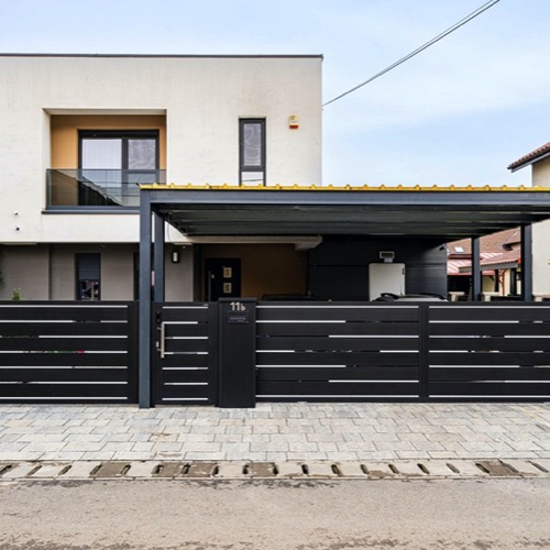 Gard aluminiu - RAL 9005