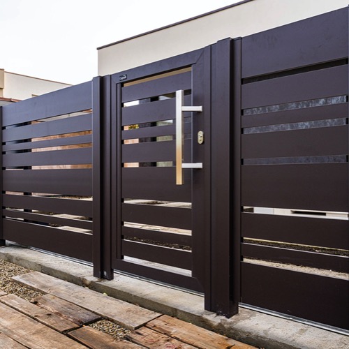 Gard aluminiu - RAL 8019