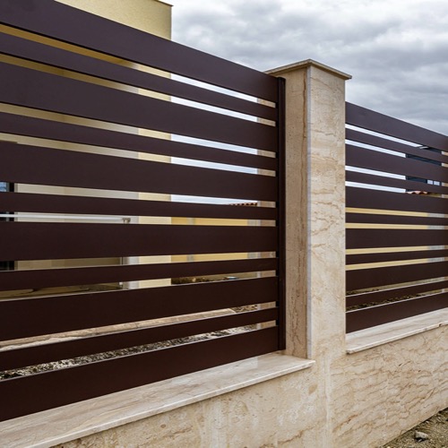 Gard aluminiu - RAL 8019