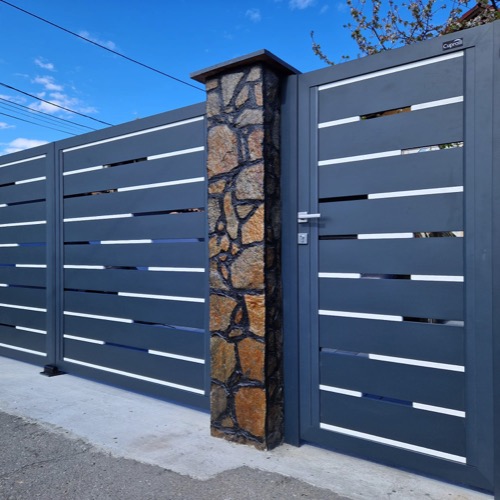 Gard aluminiu - RAL 7016/9006