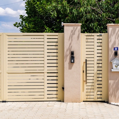 Gard aluminiu - RAL 1015