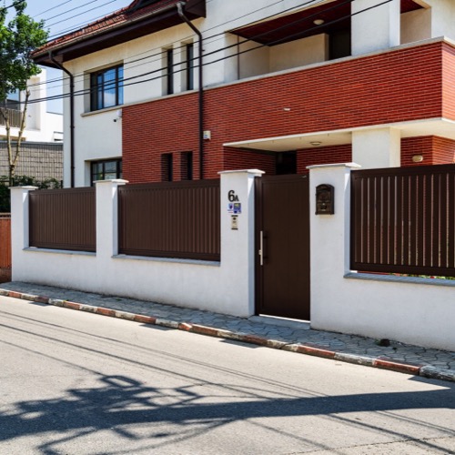 Gard aluminiu - RAL 8017