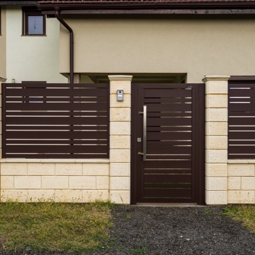 Gard aluminiu - RAL 8017