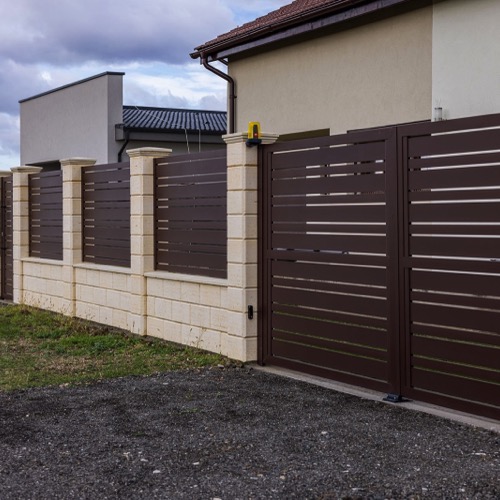 Gard aluminiu - RAL 8017
