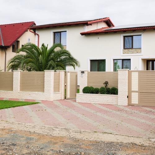 Gard aluminiu - RAL 1019/1015