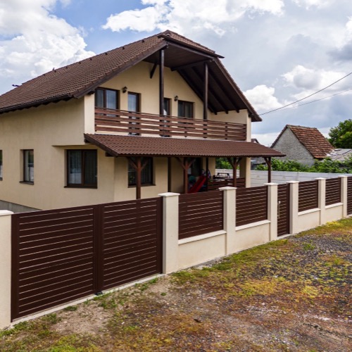 Gard aluminiu - RAL 8017