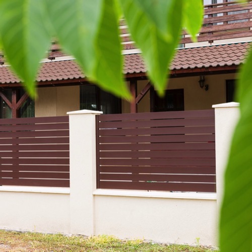 Gard aluminiu - RAL 8017