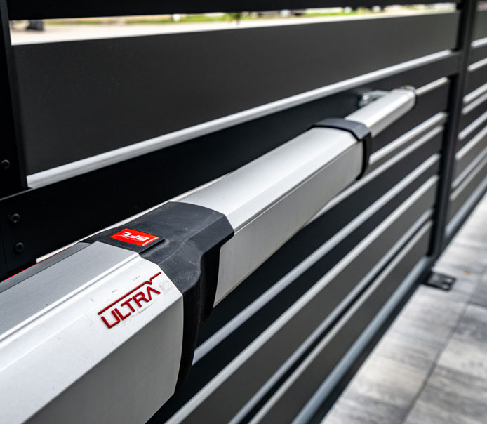 Poarta dubla batanta cu automatizare aluminiu - RAL 7016/7005